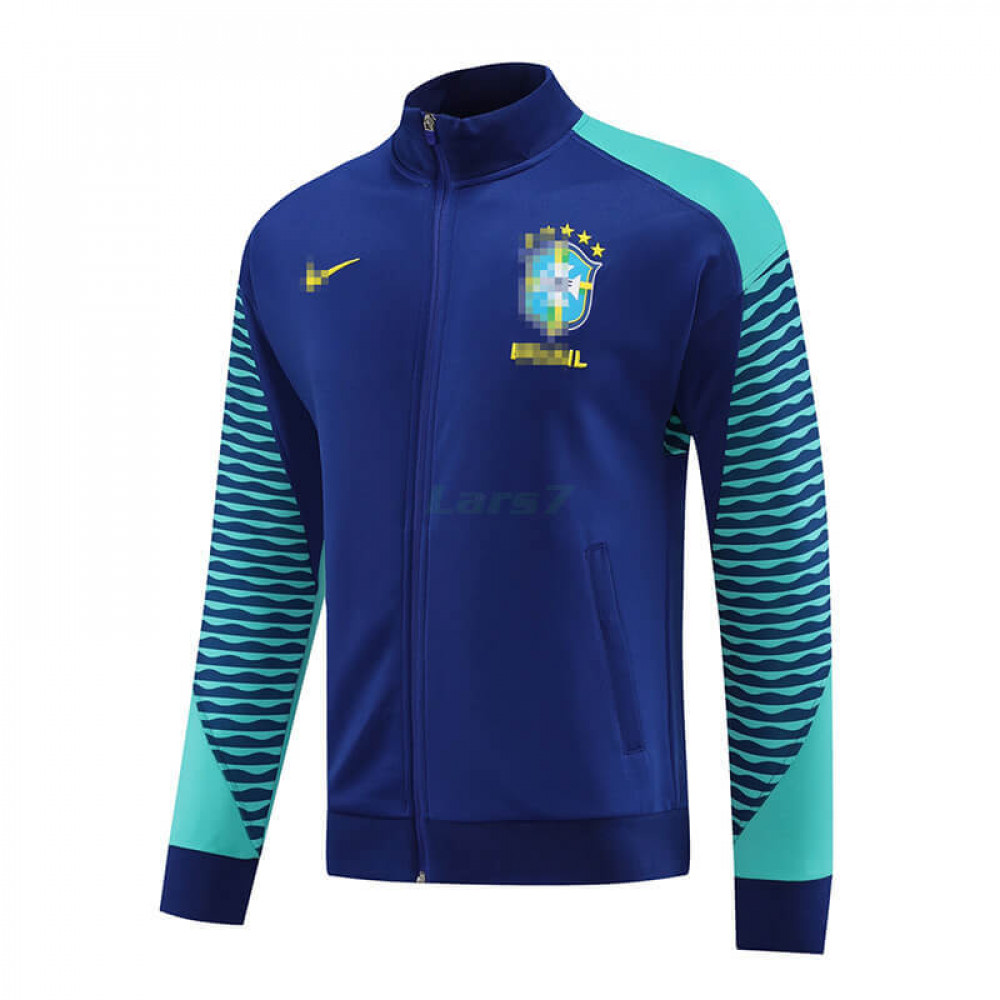 Chaqueta Brasil 2023 Azul/Verde