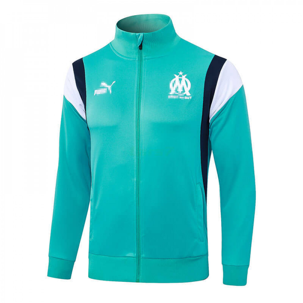 Chaqueta Olympique Marsella 2023/2024 Turquesa/Blanco