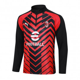 Sudadera de Entrenamiento AC Milan 2023/2024 Negro/Rojo