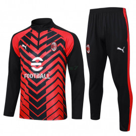 Sudadera de Entrenamiento AC Milan 2023/2024 Negro/Rojo