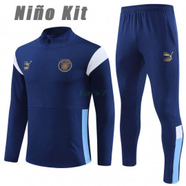 Sudadera de Entrenamiento Manchester City 2023/2024 Niño Kit Azul Oscuro