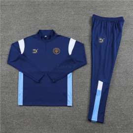 Sudadera de Entrenamiento Manchester City 2023/2024 Niño Kit Azul Oscuro