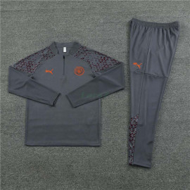 Sudadera de Entrenamiento Manchester City 2023/2024 Niño Kit Gris Oscuro