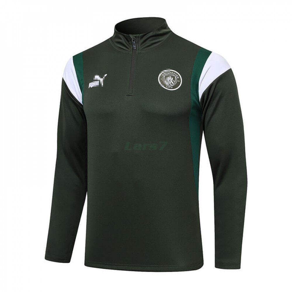 Sudadera de Entrenamiento Manchester City 2023/2024 Verde Oscuro