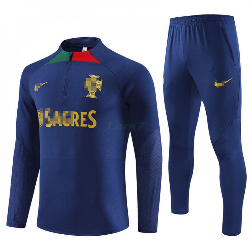 Sudadera de Entrenamiento Portugal 2023 Kit Azul