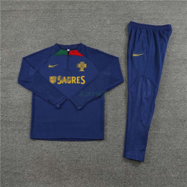 Sudadera de Entrenamiento Portugal 2023 Kit Azul