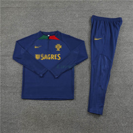 Sudadera de Entrenamiento Portugal 2023 Niño Kit Azul