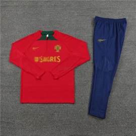 Sudadera de Entrenamiento Portugal 2023 Niño Kit Rojo