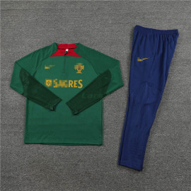 Sudadera de Entrenamiento Portugal 2023 Niño Kit Verde