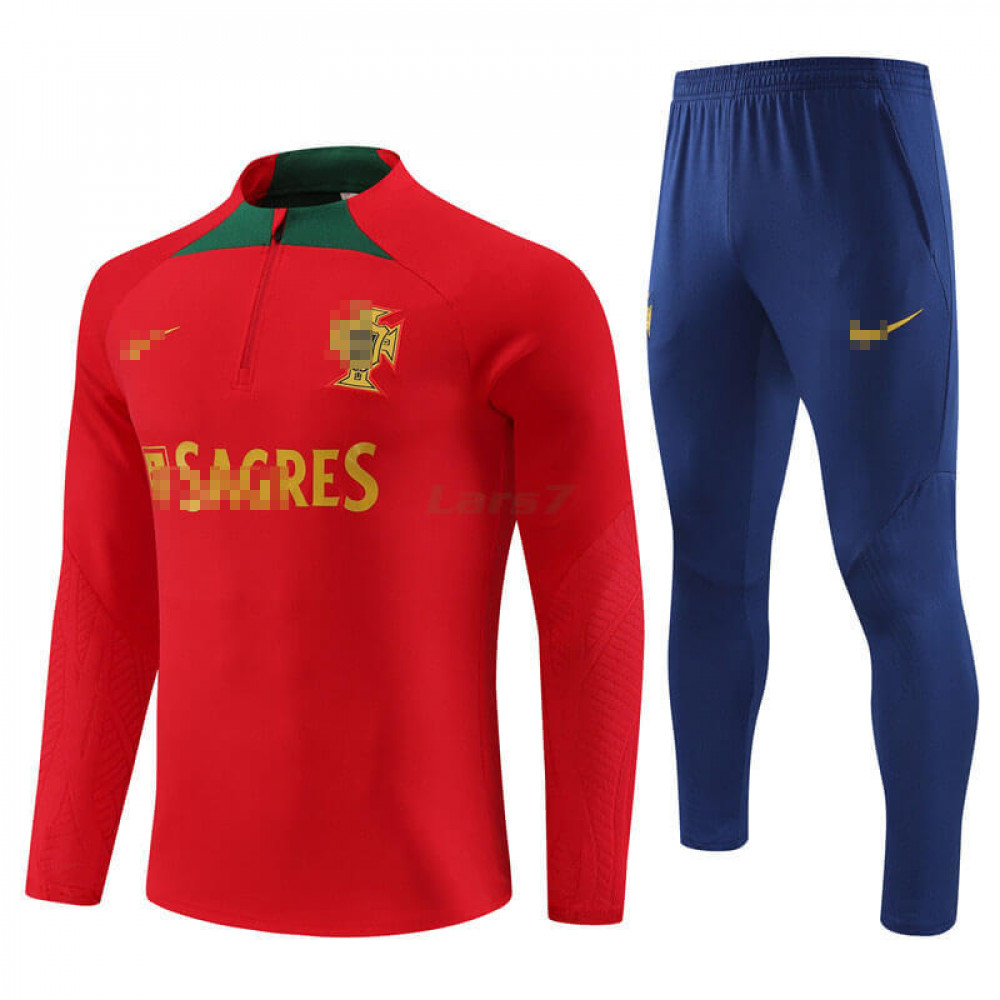 Sudadera de Entrenamiento Portugal 2023 Kit Rojo