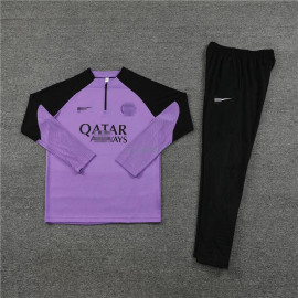 Sudadera de Entrenamiento PSG 2023/2024 Niño Kit Morado/Negro