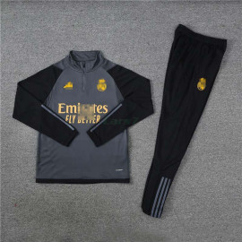 Sudadera de Entrenamiento Real Madrid 2023/2024 Niño Kit Gris Oscuro