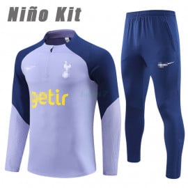 Sudadera de Entrenamiento Tottenham Hotspur 2023/2024 Niño Kit Morado/Azul