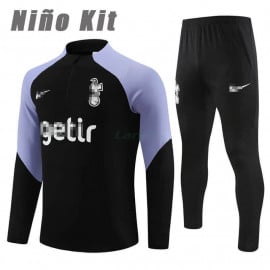 Sudadera de Entrenamiento Tottenham Hotspur 2023/2024 Niño Kit Negro