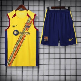 Camiseta de Entrenamiento Barcelona Sin Mangas 2023/2024 Kit Amarillo