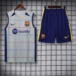 Camiseta de Entrenamiento Barcelona Sin Mangas 2023/2024 Kit Gris