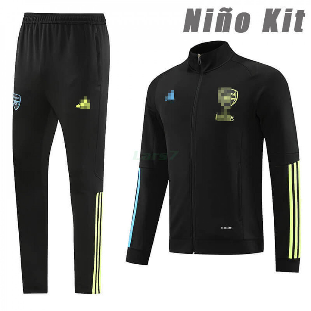 Chandal Arsenal 2023/2024 Niño Negro