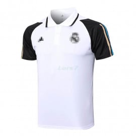 Polo Real Madrid 2023/2024 Blanco/Negro