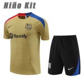 Camiseta de Entrenamiento Barcelona 2023/2024 Niño Kit Dorado