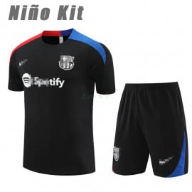 Camiseta de Entrenamiento Barcelona 2023/2024 Niño Kit Negro