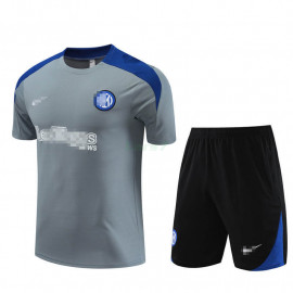 Camiseta de Entrenamiento Inter De Milan 2023/2024 Gris Oscuro