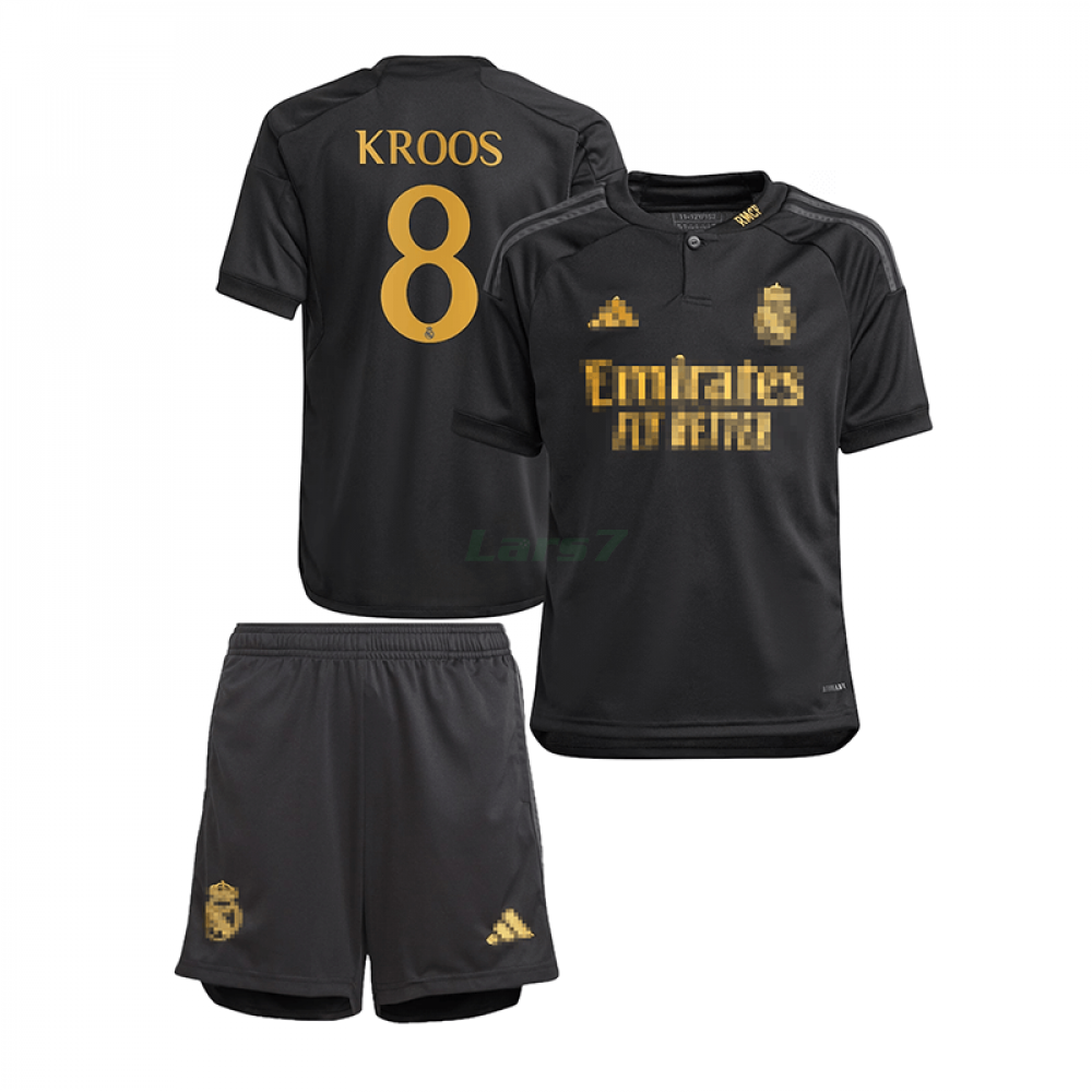 Camiseta de Portero Real Madrid 2023/2024 Niño Kit Negro 