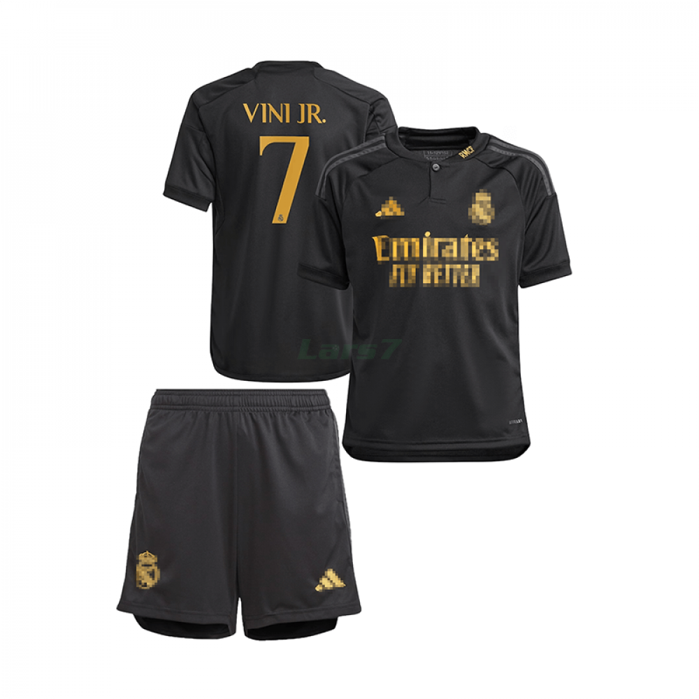 Camiseta Vini Jr. 7 Real Madrid 2023/2024 Primera Equipación Niño Kit -  Camisetasdefutbolshop