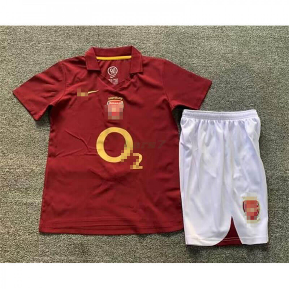 Camiseta Arsenal 1ª Equipación Retro 05/06 Niño Kit