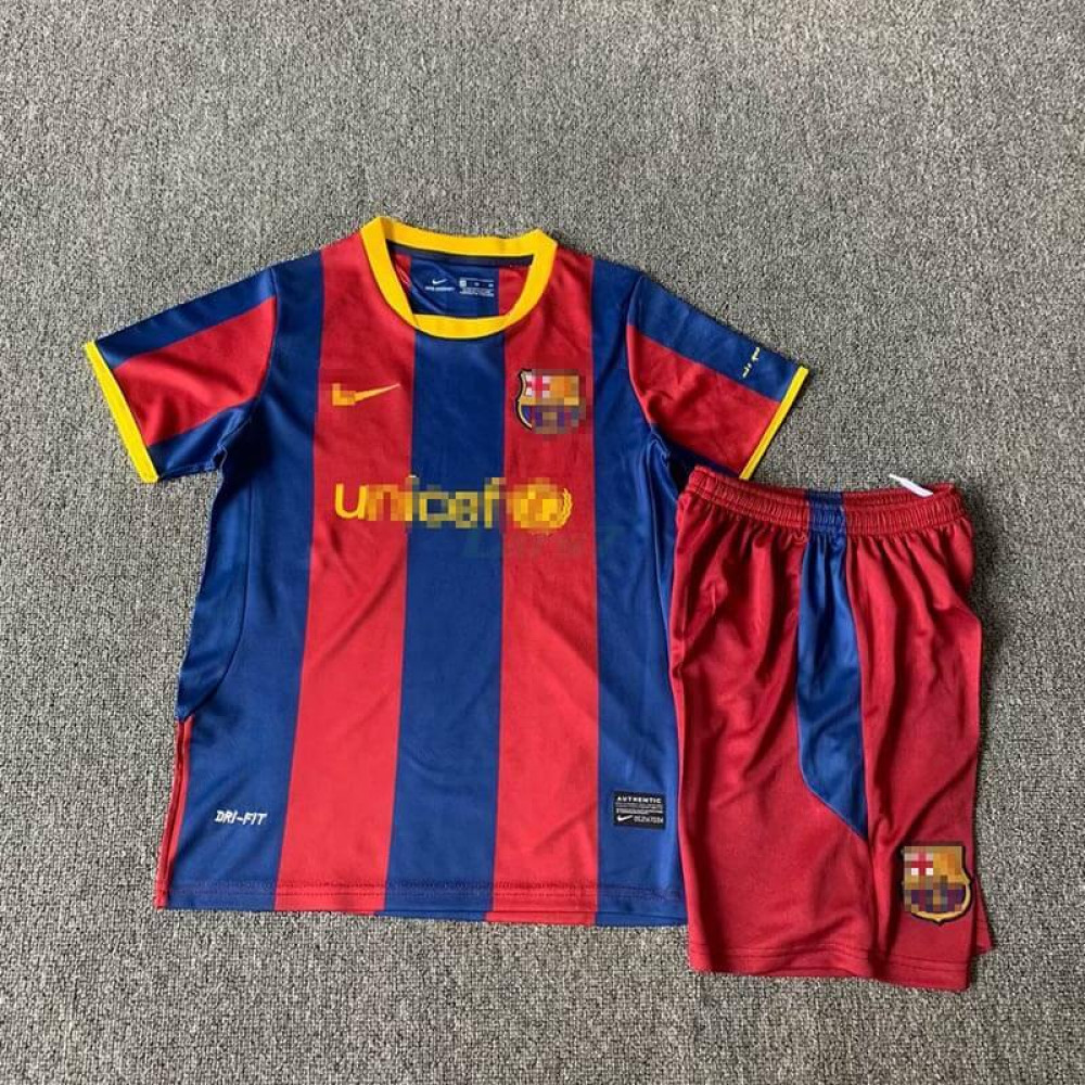 Camiseta Barcelona 1ª Equipación Retro 10/11 Niño Kit