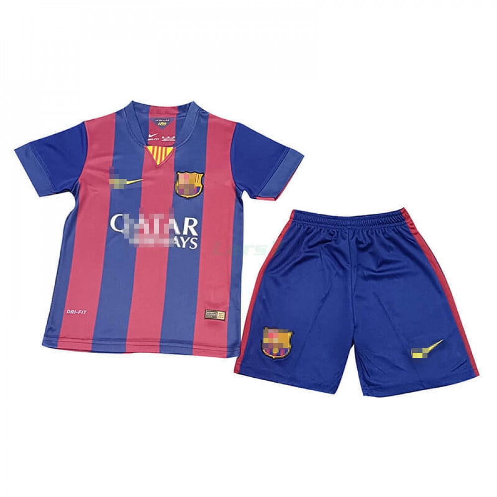 Camiseta Barcelona 1ª Equipación Retro 14/15 Niño Kit