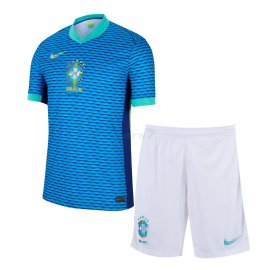Camiseta Brasil 2ª Equipación 2024 Niño Kit