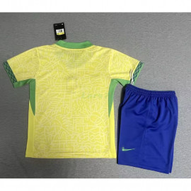 Camiseta Brasil 1ª Equipación 2024 Niño Kit