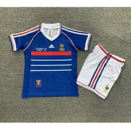 Camiseta Francia 1ª Equipación Retro 1998 Niño Kit