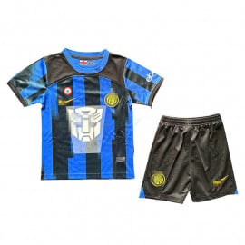Camiseta Inter de Milan 1ª Equipación 2023/2024 Transformers Niño Kit