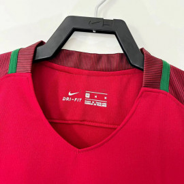 Camiseta Portugal 1ª Equipación Retro 2016