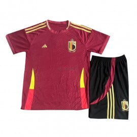 Camiseta Bélgica 2024 Rojo Niño Kit