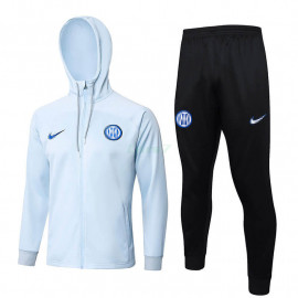 Chaqueta Inter de Milan 2023/2024 Con Capucha Gris Claro