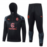 Sudadera de Entrenamiento AC Milan 2023/2024 Con Capucha Kit Negro