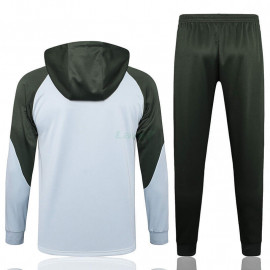 Sudadera de Entrenamiento Barcelona 2023/2024 Con Capucha Kit Gris/Verde