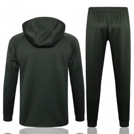 Sudadera de Entrenamiento Barcelona 2023/2024 Con Capucha Kit Verde Oscuro