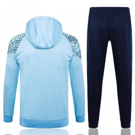 Sudadera de Entrenamiento Manchester City 2023/2024 Con Capucha Kit Azul