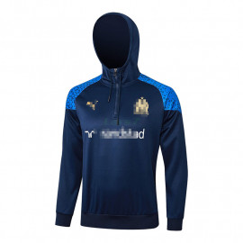 Sudadera de Entrenamiento Olympique Marsella 2023/2024 Con Capucha Azul