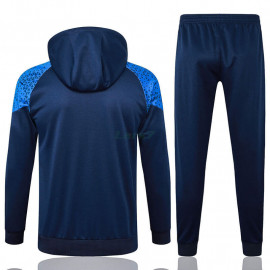 Sudadera de Entrenamiento Olympique Marsella 2023/2024 Con Capucha Kit Azul