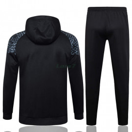 Sudadera de Entrenamiento Olympique Marsella 2023/2024 Con Capucha Kit Negro