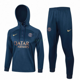 Sudadera de Entrenamiento PSG 2023/2024 Con Capucha Azul Marino