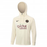 Sudadera de Entrenamiento PSG 2023/2024 Con Capucha Beige