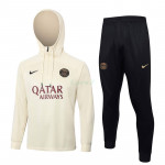 Sudadera de Entrenamiento PSG 2023/2024 Con Capucha Kit Beige