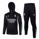 Sudadera de Entrenamiento Real Madrid 2023/2024 Con Capucha Kit Negro