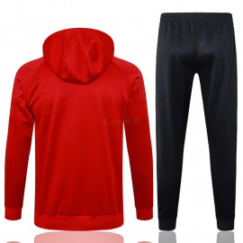 Sudadera De Entrenamiento AC Milan 2023/2024 Con Capucha Kit Rojo