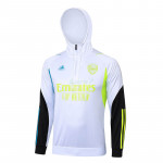 Sudadera De Entrenamiento Arsenal 2023/2024 Con Capucha Blanco/Negro